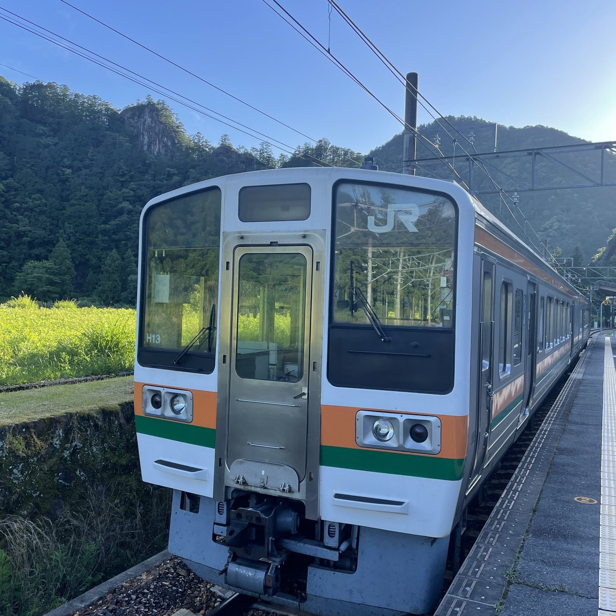 JR飯田線の三河槙原…