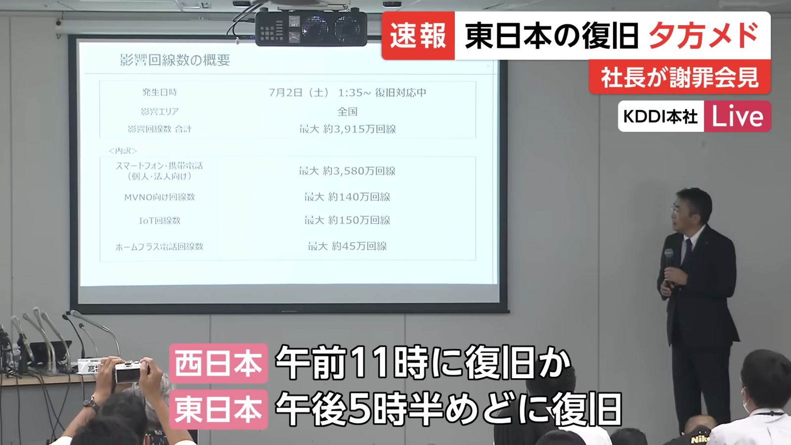 auなどで発生してい…