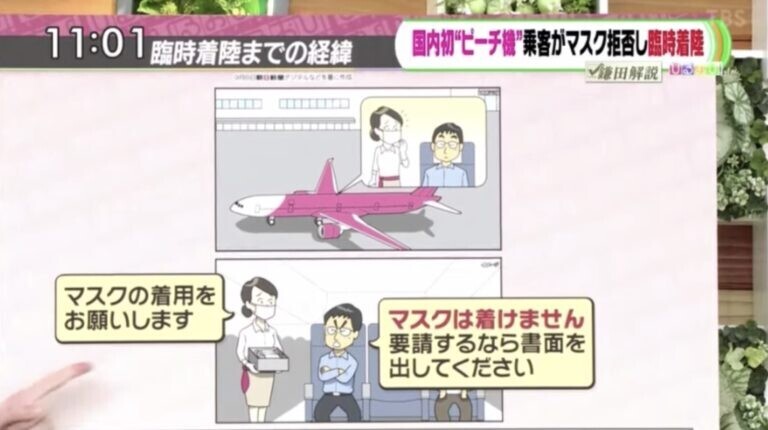 ピーチ機を臨時着陸さ…