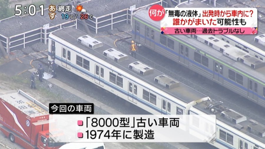 東武野田線の異臭騒ぎ…