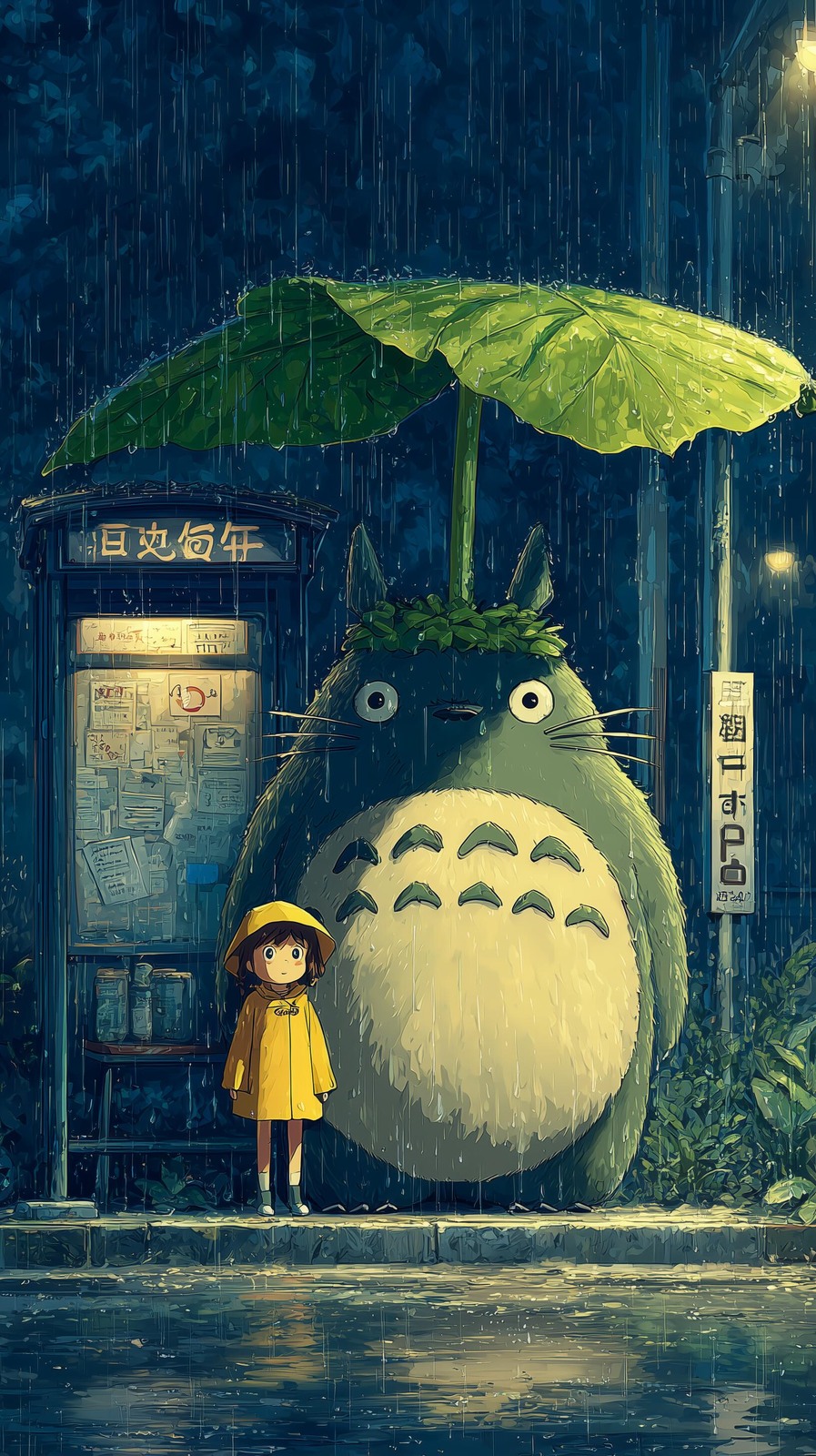 傘の下のトトロ