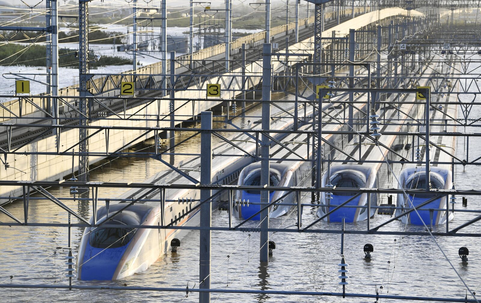 台風19号の影響で水…