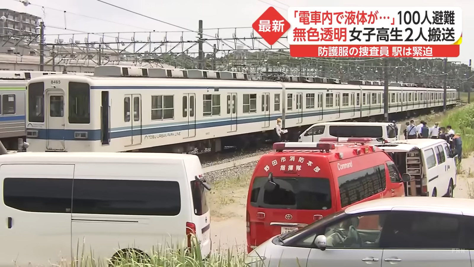 東武野田線の異臭騒ぎ…