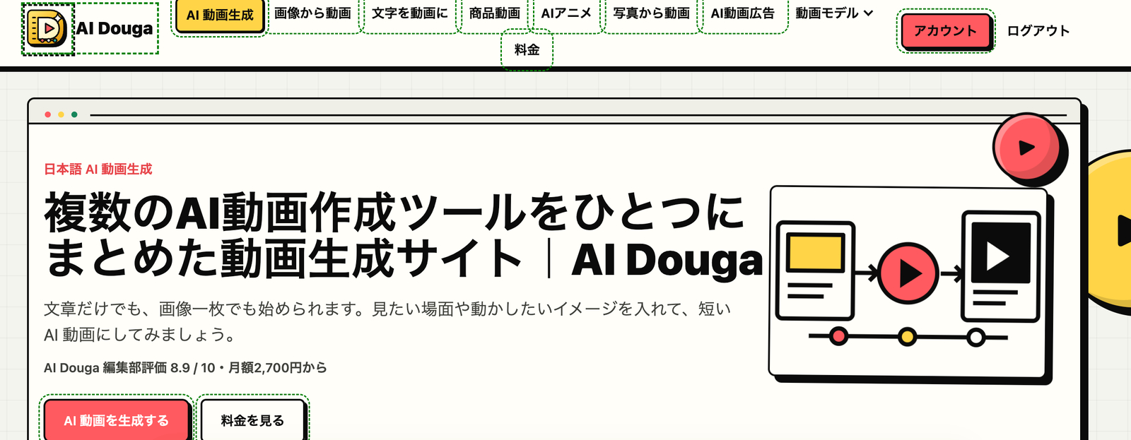 小説や漫画の場面を映…